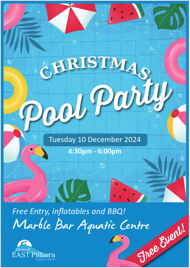 Christmas Pool Party - Marble Bar